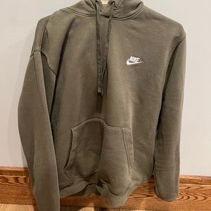 Olive green Nike hoodie
